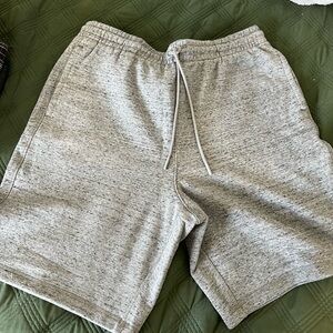 Men's Grey Athletic Drawstring Shorts